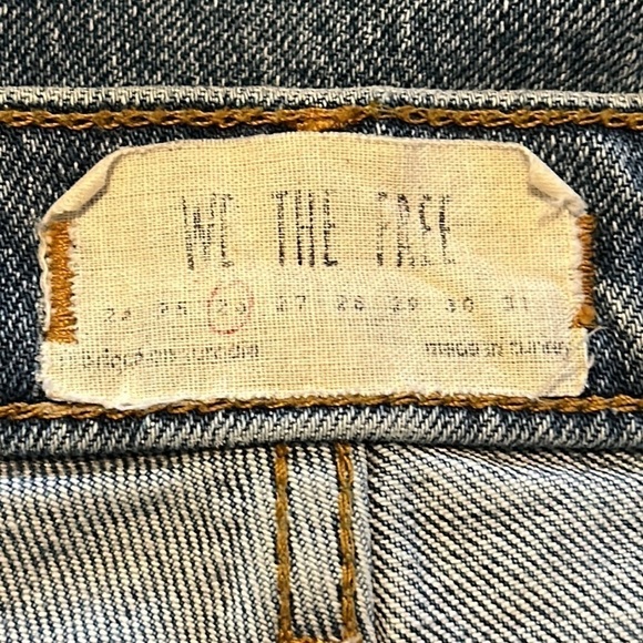 Free People We The Free Stella High Rise Skinny Jean 99% Cotton Busted Knee 26 - Picture 3 of 14